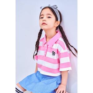 [티파니(정상)]핑크 ST 크롭티(T52KCT040)