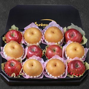 [햇살아름]팔각 사과 배 혼합선물세트5.7kg이상(사과,배 각6개)