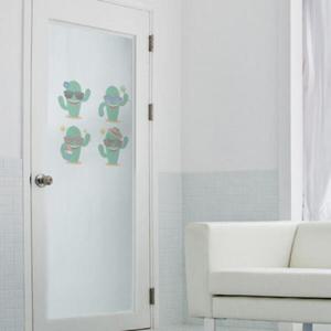 아트박스/꾸밈 cg140_m-무점착유리시트_헬로우선인장_유리문시트