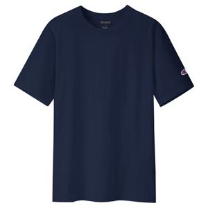챔피온 로고 무지 반팔티 남자 여자 반팔 티셔츠 네이비 T425NY