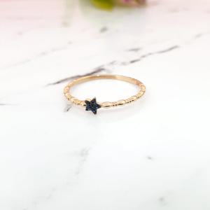 [현골드앤실버] 14k 별 링 레이어드 반지