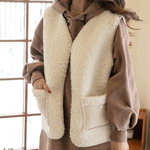 [나크21] (55~100) 스웨이드안감 양털조끼 NK13-J-22