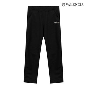 [발렌시아주니어][발렌시아주니어] 베이직 자수 일자 팬츠 블랙