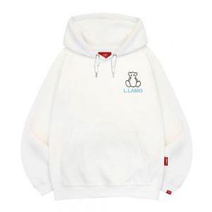 엘라모 3H 라인베어 후드티 남녀공용 빅사이즈 M~4XL