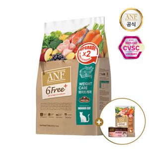 [GS단독특가] ANF 고양이사료 식스프리플러스 웨이트케어 5.6kg +(증정)참치게맛살 캔 95g+캣 샘플 40g