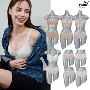 [푸마]여성 노와이어 풀커버 몰드 속옷 12종세트(브라4+팬티8)