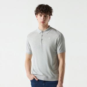 [먼싱웨어][37%OFF]남성 카라형 반팔 니트 멜란지그레이(MQ221MSW41)