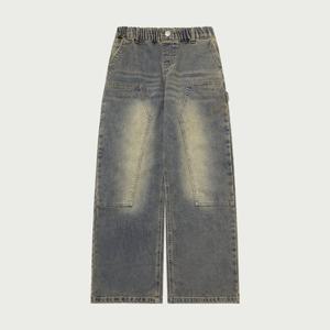 [백화점][행텐주니어]남아 더블 니 와이드 기모 데님팬츠 14540 055 804 10 JD