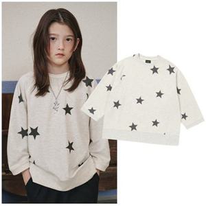 [백화점]블루테일2 AAA7TS05LB 주니어 남아 여아 라이트베이지 별패턴 7부 티셔츠 고학년 2026년 봄상품