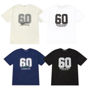 [행텐][모다부평]공용 넘버 그래픽 오버핏 반팔 티셔츠10520-031