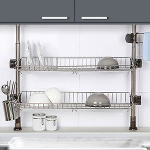 H-기둥식식기건조대 600 2단골드 주방용품 싱크대선반 접시꽂이