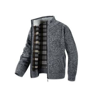 [해리슨]기모 안감 무지 집업 니트 자켓 NGDC1066