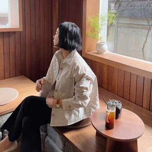 [조아맘] 루이스 퀼팅 셔츠 자켓