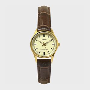 CASIO 카시오 LTP-V005GL-9A 여성 가죽밴드 심플 손목시계