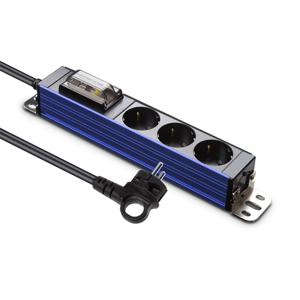 알루미늄멀티탭 고용량 서버탭 AL 블루 3구 1.5M