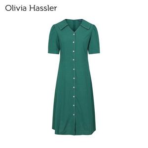 [올리비아하슬러] 퍼프 스트랩 롱원피스_OHCMOP205