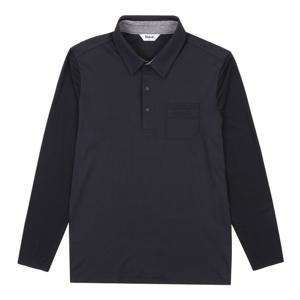 [볼빅어패럴] 남성 골프 벤틸 포인트 냉감소매 카라 티셔츠 VMTSN301_BK