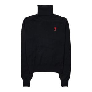 [아미] 스몰 하트 로고 터틀넥 니트 FKS411 KN0025 001