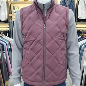 [크로커다일남성]가을겨울 신상 아가일패턴 구스조끼CDAA9MV9817