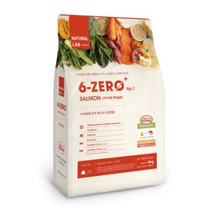 네츄럴랩 6제로+ NO.01 가수분해 강아지 사료 연어 전연령 6kg