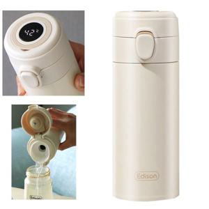 에디슨 LED 온도표시 보온병 보온보냉텀블러 350 ml