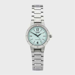 CASIO 카시오 LTP-1177A-3A 여성 메탈밴드 심플 손목시계 그린