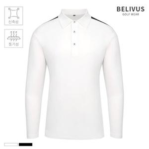 빌리버스 골프웨어 남자 카라티 긴팔 스판 티셔츠 BGLT013