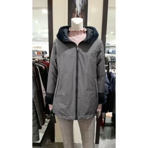 [트리아나] 트리아나 램스킨배색 구스숏패딩(TG4FA05)