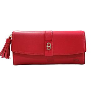 [에스콰이아]신상 심플 클래식 소가죽 플랩 여성 3단 장지갑 ECDSPR611RE