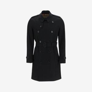 버버리 미드 켄징턴 트렌치 코트 블랙 남성 8079386