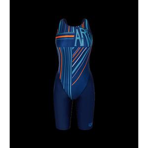 [아레나]여성 일반 A4BL1LH02NVY 테네르 4부 반신 레이서백 실내 수영복