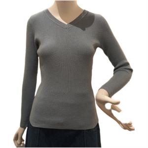 [숲]브이넥 슬림핏 베이직 골지 니트 SAALK91