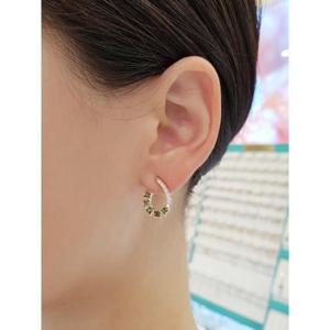 볼라레 세이브존01 페리도 큐빅 라인 은침 귀걸이 spe728