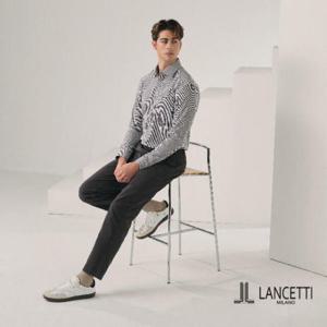 [란체티셔츠] 24FW 컴포터블 스트라이프 셔츠 LWFH001BA