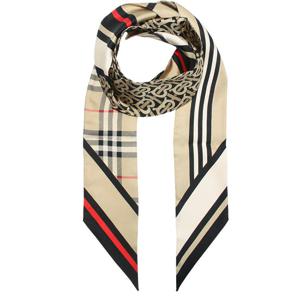 [국내배송]버버리 몽타주 프린트 실크 스키니 스카프 8037017 ABBTT A7026 매니아온