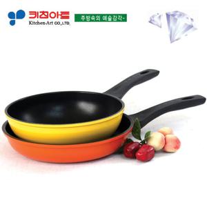 키친아트 하우스쿡 다이아몬드코팅 후라이팬2종(A)SET(24+22궁)