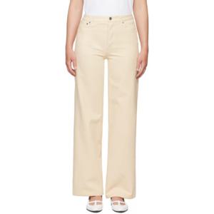 26 SS 아페쎄 여성 오프 화이트 엘리자베스 데님 진 242252F069004