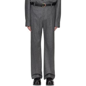 26 SS 보테가베네타 남성 그레이 라이트 울 플란넬 슬랙스 242798M191009
