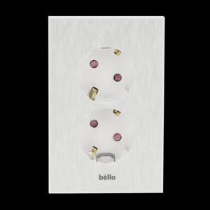 매입콘센트(벨로) 2구(화이트)