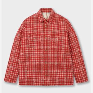 [예작(셔츠)]체크 누빔 셔츠 자켓 (YJ4WEA303)