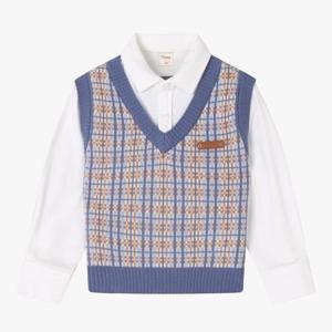 치크 HC04 레이어드 자가드 조끼 CKKA2511B