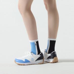 [먼싱웨어][37%OFF]여성 라인 블럭 쿼터 삭스 라이트블루(MQ122LSO13)