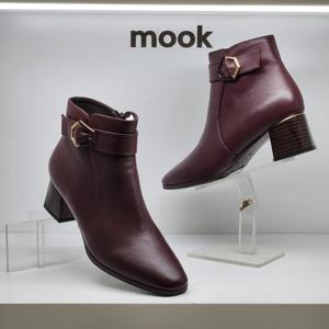 [무크]여성 육각 제색코팅 버클장식 앵클부츠 322611 AH HDGG4SD