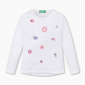 [베네통 키즈]베네통키즈 FUN긴소매티셔츠 3I1XG10E0 WH