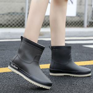 여성 첼시 앵클 레인부츠 미끄럼방지 고무 예쁜 장화