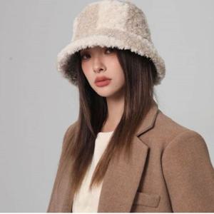 여성 겨울 퍼 벙거지 방한모자 퍼버킷햇 퍼사파리모자