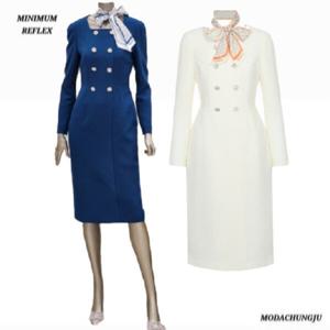 [미니멈]MD 노카라 더블버튼 원피스  MD MXAAWO2140 ZM_CJ