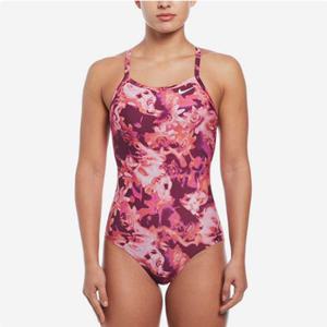 나이키스윔 NESSE010-681 드리피 플라워 레이서백 로우 레그 컷 핑크폼 여성 수영복
