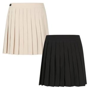 [핑골프]양말증정여성 로고 테잎 플리츠 큐롯 스커트 (121E1PC181)
