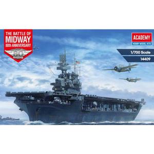 [아카데미과학]1/700 미해군 엔터프라이즈 CV-6 미드웨이 해전 14409